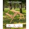 2-in-1 Picnic Table & Bench Set, Outdoor Wooden Folding with Umbrella Hole